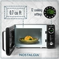 Nostalgia Retro 0.7 Cubic Foot 700Watt Countertop Microwave Oven