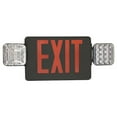 thumbnail image 1 of Eiko 11039 - EXIT/EM-R-BK Indoor Exit Emergency Combination LED Fixture, 1 of 1
