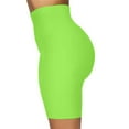 thumbnail image 4 of AWXNJUX Stretch Pants for Women Women Stretch Bike Shorts Workout Short Mini High Waist Shorts Gym Sports Pants Dressy Leggings for Women Womens Tights and Leggings (Green,S), 4 of 6