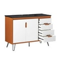 thumbnail image 2 of Modway Energize 48" MDF and Particleboard Bathroom Vanity in Cherry/White/Black, 2 of 4