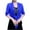 Blue, variant on Frostluinai Women's Tie Front Bolero Cardigan Shrug Chiffon Sweater 3/4 Sleeve Knotted Cropped Cardigans Plus Size Lightweight Solid Color Top