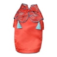 thumbnail image 1 of Ropa para Mascotas Vestido Cheongsam Falda Mascota Decoración Traje Lindo Vestido Rojo Brillante O Oro Ropa para Mascotas, 1 of 8