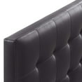 thumbnail image 3 of Tufted Headboard, Queen Size, Brown, Faux Vinyl Leather, Bedroom, Modern Contemporary HB34973, 3 of 5