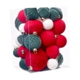 thumbnail image 2 of 35 bolas colgantes para decorar árboles de Navidad, multifunción, manualidades, regalos de fiesta, bolas de Navidad, adornos para cumpleaños Rojo Verde, 2 of 8