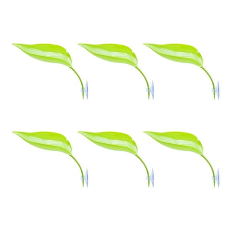 Shape Turtles Basking Platform 6PCS Tree Frogs Tanks Accessories with Suction Cup Design for Reptiles Resting