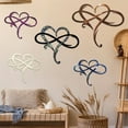thumbnail image 4 of KQJQS Eternal Wrought Iron Decoration Indoor Ornaments Metal Wall Decoration Infinitys Heart-Steel Wall Decor Metal Wall Art 25*30cm, 4 of 5
