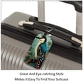 thumbnail image 3 of Square 2Pack PU Leather Woodpecker Cruise Luggage Tag with Privacy Cover and Name ID Tag for Travel Handbags Backpacks Luggage Tags, 3 of 6