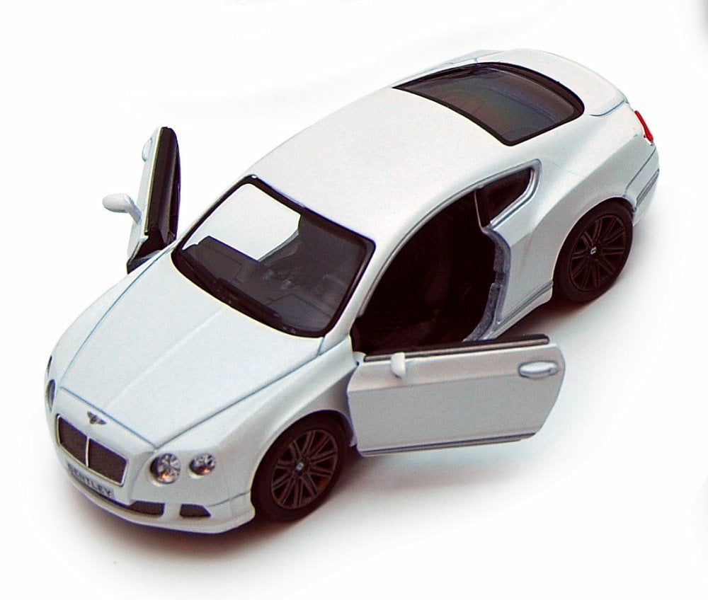 2012 Bentley Continental GT Speed, White Kinsmart 5369D 1/38 scale
