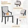 thumbnail image 4 of Harper & Bright Designs Farmhouse Dining Set for 4, Wood Kitchen Extendable Round Dining Table Set with 4 Upholstered Chairs, Black, 4 of 9