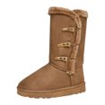 thumbnail image 5 of Rokment Women's Mid Calf Platform Winter Boots Fashion Warm Suede Fuzzy Thicken Fleece Lined Comfortable Flat Non Slip Snow Dress Tall Boots, 5 of 6