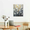 thumbnail image 2 of COMIO Framed Wall Art Morning Dancing Floral Oil Paintings Canvas Wall Art Modern Grace Abstract Flowers Artwork for Living Room Bedroom Home Decorations Wall Decor with Golden Frame, 2 of 4