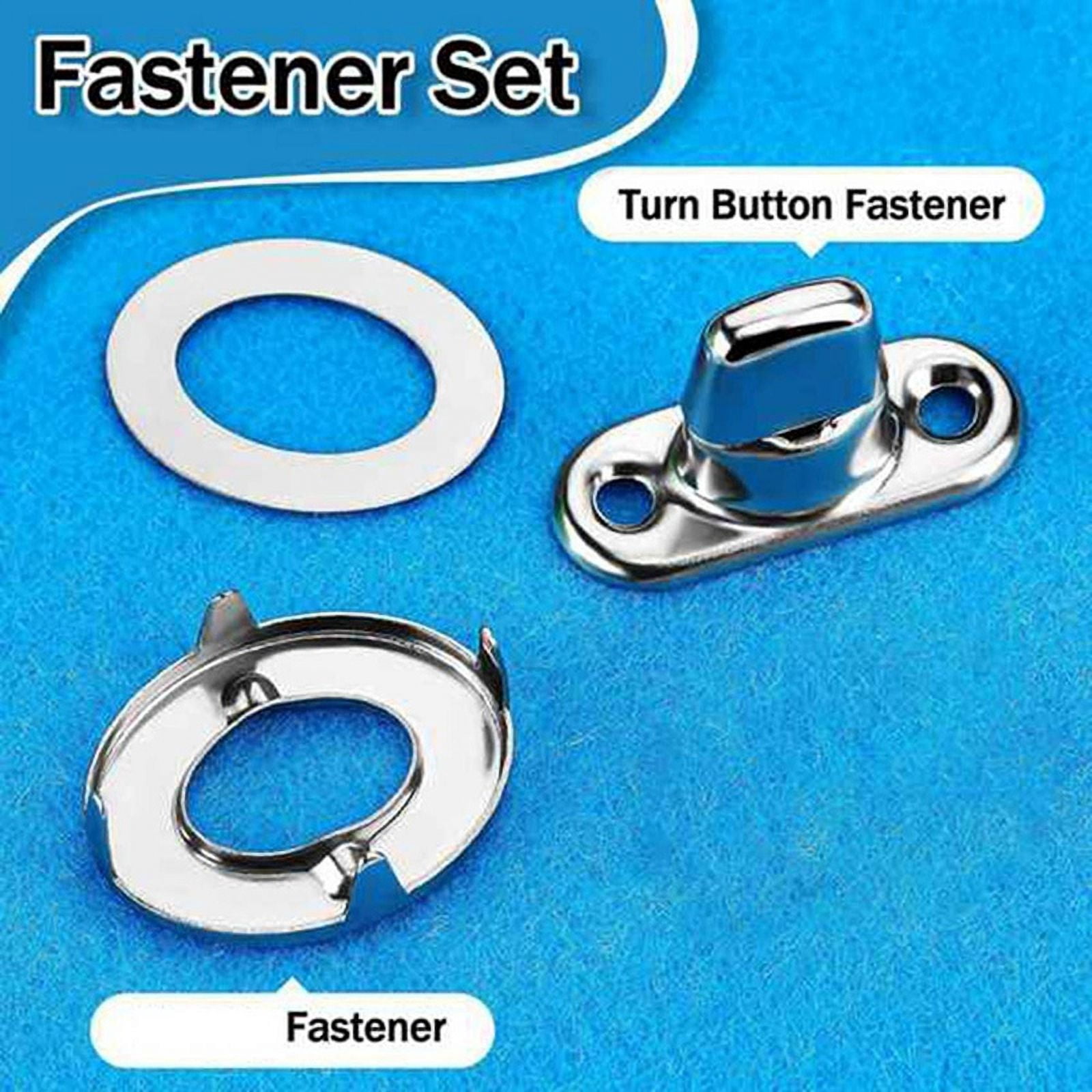 80 Sets Canvas Twist Lock Fasteners, Turn Button Fasteners, Eyelet and Stud for Canvas Marine Fastener Turn Buttons