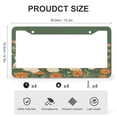 thumbnail image 3 of 2 PCS Golden Retriever Dogs with Flowers License Plate Frames Puppy Decor Customized Decor Car Tag Metal 2 Hole for Us Standard Vehicles Universal Aluminum Tag Frame for Front and Rear Car Tags, 3 of 6