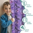 thumbnail image 3 of Blackout Kids Curtains,Purple Butterfly Pattern Childrens Insulated Curtains Set Of 2,Bedroom Essentials,Toddler Room Decor 52"x84", 3 of 5