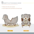 thumbnail image 5 of Dranite Bear-shaped Kids Rocking Horse with Sound for 18-36 Months, Gray, 5 of 12