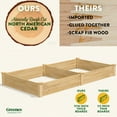 thumbnail image 5 of Greenes Fence 48" x 96" x 10.5" Beige Cedar Raised Garden Kit, 5 of 8