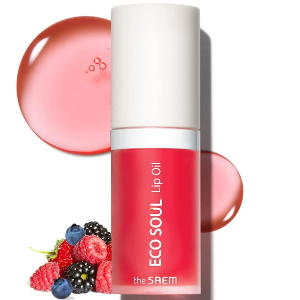 Aceite labial THESAEM Eco Soul 02 Berry, rellenador e hidratante, 6 ml