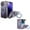 Clear /Blue, variant on For Apple iPhone 15 Pro (6.1") Magnetic Hybrid Transparent Edge Bumper Invisible Stand [Compatible with Magsafe] Slim Phone Case Cover by Xpression - Clear /Black