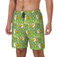 thumbnail image 2 of Uemuo Cartoon Duck Pattern Mens Swim Trunks Quick Dry Board Shorts with Mesh Lining, Stretch Beach Shorts Quick Dry No-Chafing Board Shorts-Small, 2 of 9