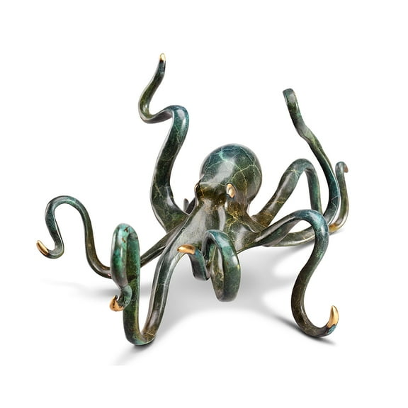SPI Brass Deep-Sea Delight Octopus Statue