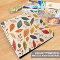 thumbnail image 4 of FORMRS 3 Ring Photo Album 4"x6" Self Adhesive Large Capacity PU Leather Cover, Colorful Leaves, 4 of 8