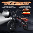 thumbnail image 4 of Large Electric Bicycles for Adult（Age18+）Max 90-Mile Range,750W,27.9MPH,48V 18Ah Battery,7-Speed,20"x4.0"Retro Motorcycle Design Fat Tire Ebike for City Trail Mountain Riding, 4 of 9