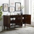 thumbnail image 3 of Pemberly Row 2 Large Cabinets Modern Wood Sideboard in Mahogany, 3 of 12