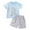 Blue, variant on Toimothcn Toddler Kids Boys Outfit Sets Short Sleeve Happy Easter Cartoon Bunny Carrot Printed T Shirts Stretchy Shorts 2Pcs Outfit Sets Soft Loose Clothes Sets 6-12 Months