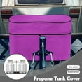 thumbnail image 3 of Yuyamidu Purple Propane Tank Cover for RV Trailer, Waterproof Camper Propane Tank Cover Double 20lb, Protects Gas Cylinder During Travel for RV, Travel Trailer, Camper, 3 of 8