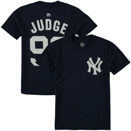 Aaron Judge New York Yankees Majestic Youth Player Name & Number T-Shirt - (Best Youth Baseball Team Names)