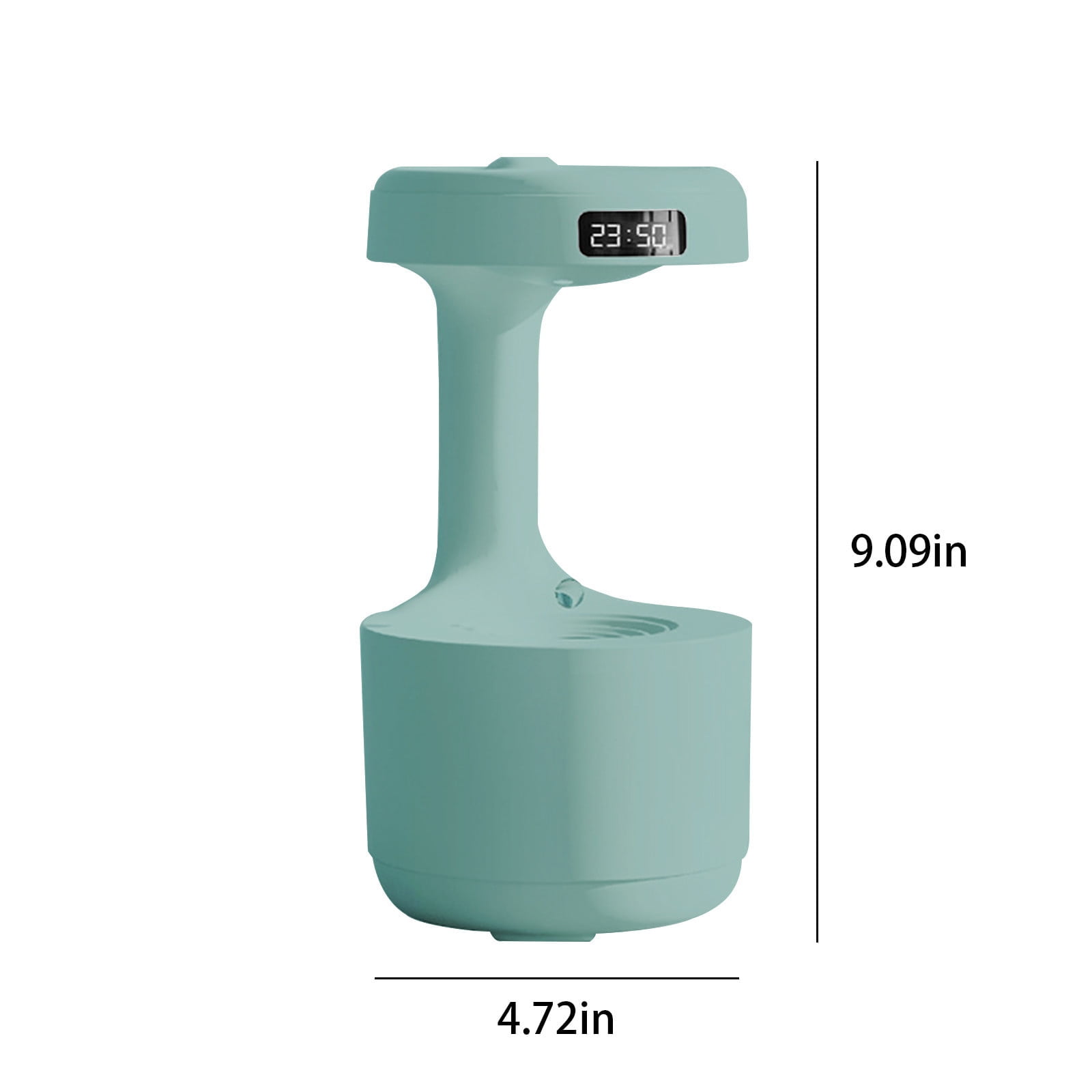 Iumwxz Anti Gravity Water Droplet Humidifier with 800ml Tank, 8 Hour Timer, LED Display & Double Shutdown Protection, USB Desktop Fog Humidifier for Bedroom Office Air Moisturizing