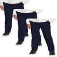 thumbnail image 1 of CHOK 3 Pack Pantalon Chino Uniforme Scolaire Ajusté Extensible pour Garçon, 1 of 7