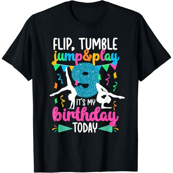 9th Birthday Gymnastics Girl Nine Year Old Gymnast T-Shirt