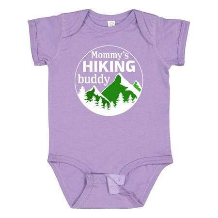 

Inktastic Mommy s Hiking Buddy with Mountains and Trees Gift Baby Boy or Baby Girl Bodysuit