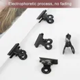 thumbnail image 5 of 50 Pieces Hinged Metal Clips Strong Spring Black Bulldog Clip 22mm Metal Clips Small Paper Clip for Files Food Bags Photo, 5 of 5