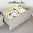 thumbnail image 2 of Drawer Organizer Clothes, 8 Pack Dresser Organizer for Baby Clothes, Underwear, Sock- Foldable Closet Organization and Storage Dividers Bins for Nursery, Bedroom (Beige), 2 of 6