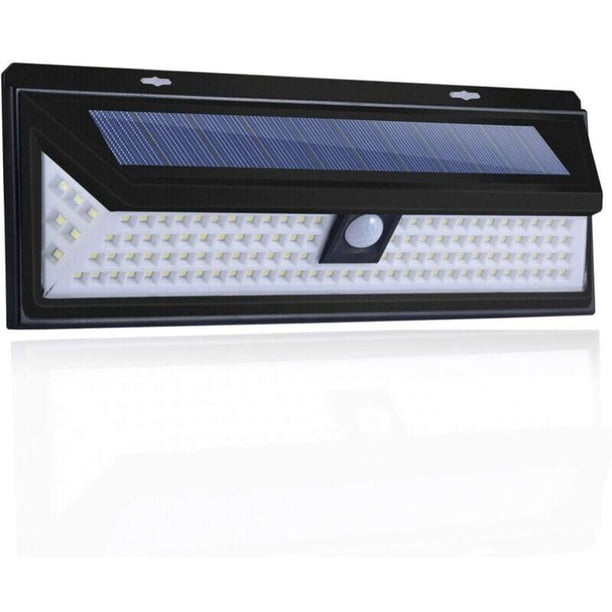 118 LED Solar Wall Light 1000 Lumens with PIR Motion Sensor, IP65 Waterproof for Outdoor Garden