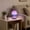 Purple style, variant on Night Light Ornament, Student Desktop Reading Small Lamp, Cute Bedside Table Decoration, Soft Eye Protection Mini Nightlight, Portable Gift for Dorm Room Shelf