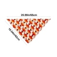 thumbnail image 4 of AuroraX Thanksgiving Pet Bandana for Cats Dogs Adjustable Pet Neck Scarf Holiday Pumpkin Soft Turkey Festive Fall Pet Accessories for Home Beige National Dog Day International Cat Day, 4 of 8
