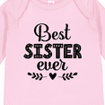 thumbnail image 4 of Inktastic Best Sister Ever Gift Girls Long Sleeve Baby Bodysuit, 4 of 5