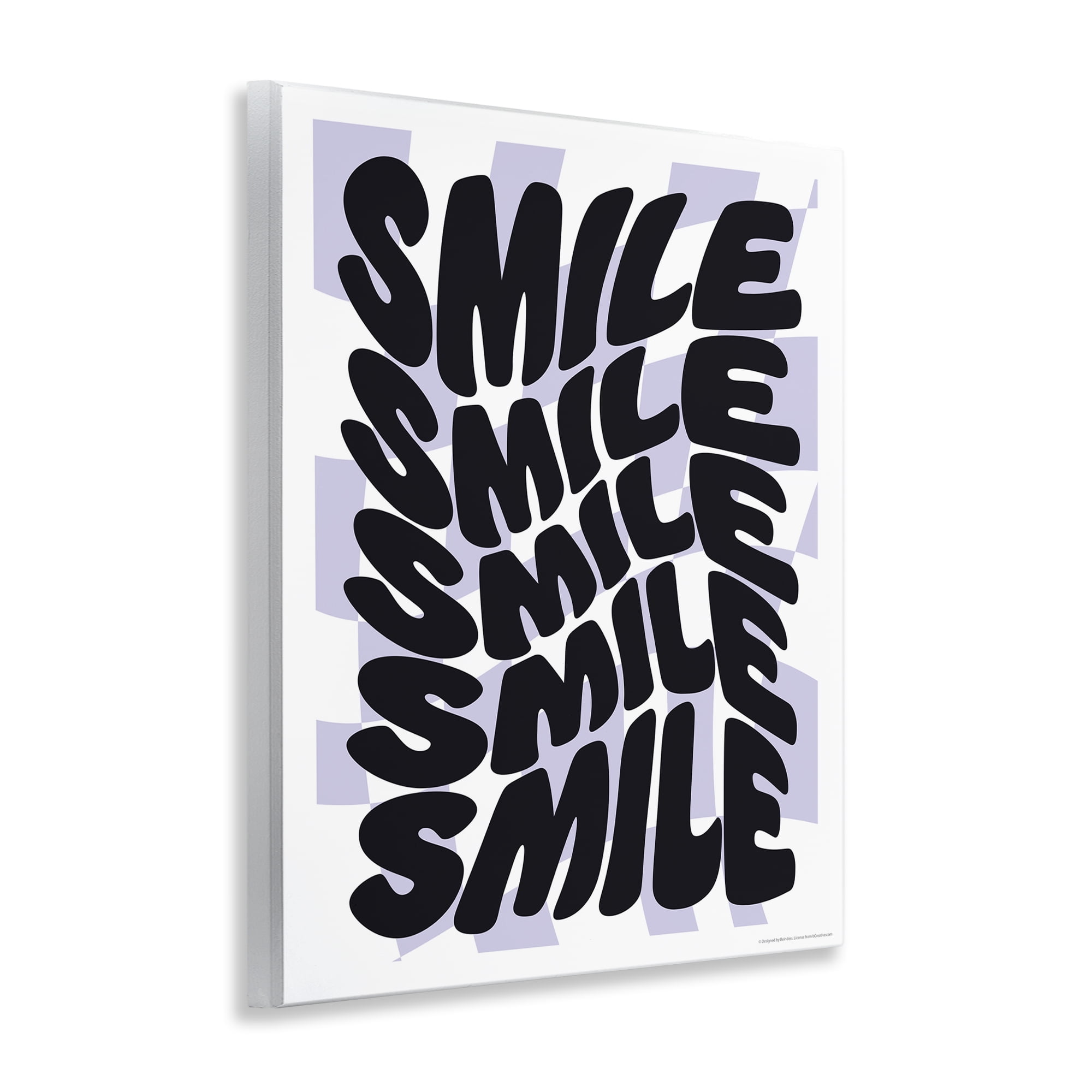 Stupell Industries Wavy Smile Typography Text & Numbers Painting Unframed Art Print Wall Art, 11 x 14