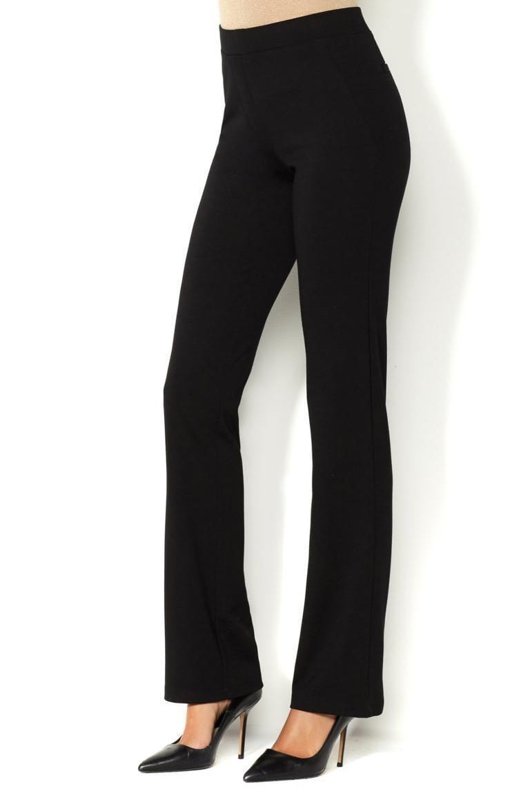 women's pull on bootcut ponte pants