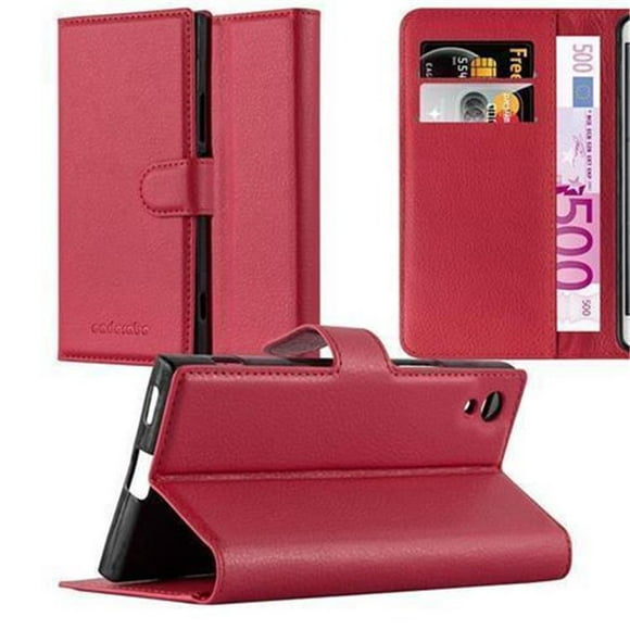 Cadorabo Étui pour Sony Xperia XA1 ULTRA Cover Book Wallet Screen Protection PU Cuir Magnétique Etui