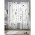 thumbnail image 2 of Sparrow Sheer Curtains 108 Inch Length 2 Panels Set Window Treatments, Spring Birds on The Branches Vintage Country Rod Pocket Semi Curtains for Living Room/Bedroom/Kitchen Décor, 104"W x 108"L, 2 of 7
