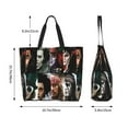 thumbnail image 6 of Johnny Depp Reusable Grocery Bags Shoulder Bag Large Capacity Shopping Bag Cute Tote Bags, 6 of 9