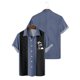 thumbnail image 4 of Men's Hawaiian Printed Button Short Sleeve Shirts Men's Casual Fashion Short Sleeve ShirtsL, 4 of 4
