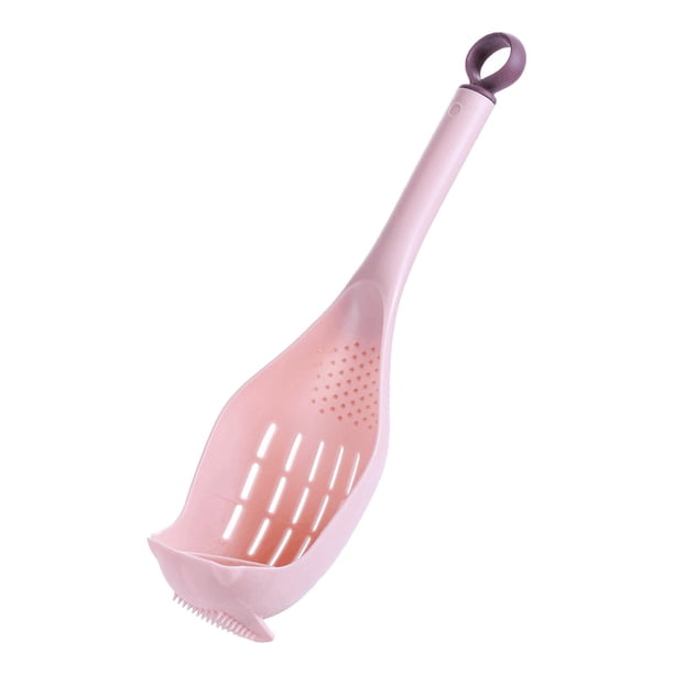 de espagueti multifuncional, de rallador, de cocina, de espumadera con colador, colador de Pasta para separador de Rosado perfecl colador cuchara colador