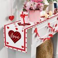 thumbnail image 6 of Apmemiss Clearance Valentines Day Table Runner, Sweet Heart Valentines Day Decorations Valentines Runner for Table Seasonal Sweet Decor for Indoor Outdoor Dining Table Decorations, 6 of 8