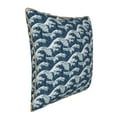 thumbnail image 2 of Haiem A Japanese Great Wave Print Velvet Soft Solid Decorative Square Throw Pillow Covers Set with Elegant Piping Christmas Cushion Case for Sofa Bedroom Car-20"x20", 2 of 8