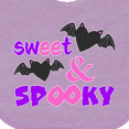 thumbnail image 4 of Inktastic Sweet and Spooky Cute Heart Bats Boys or Girls Baby Bib, 4 of 4